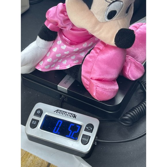 Disney 14" Minnie Mouse in Pink Polka Dot Dress Plush Doll EUC Kcare - Picture 12 of 13